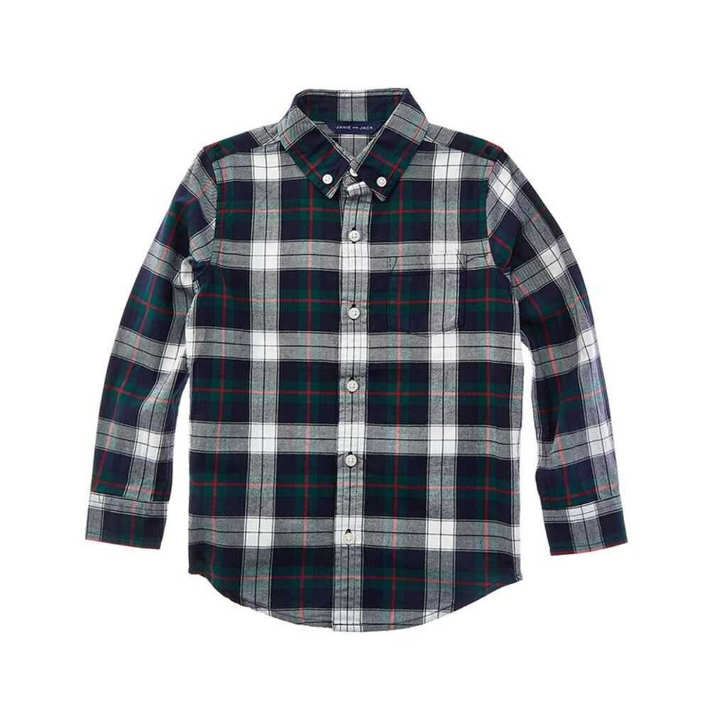 Janie And Jack Boys  Tartan Flannel Shirt